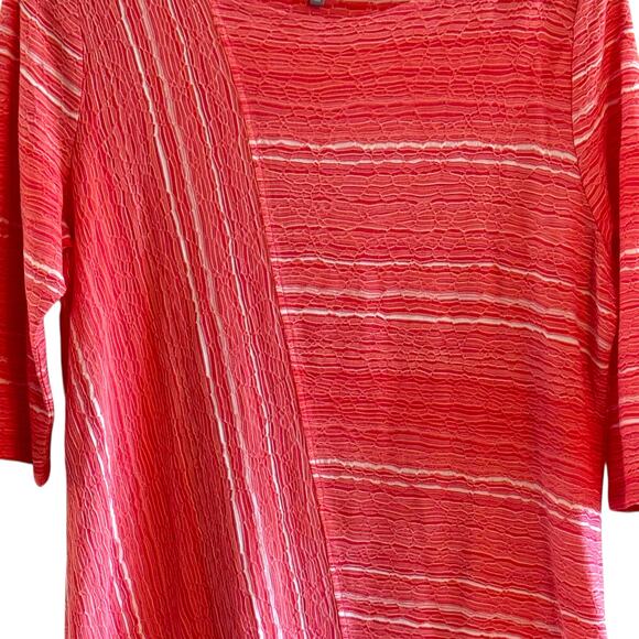 Habitat Size Medium Melon and White Striped Pullover Shirt - Picture 4 of 10